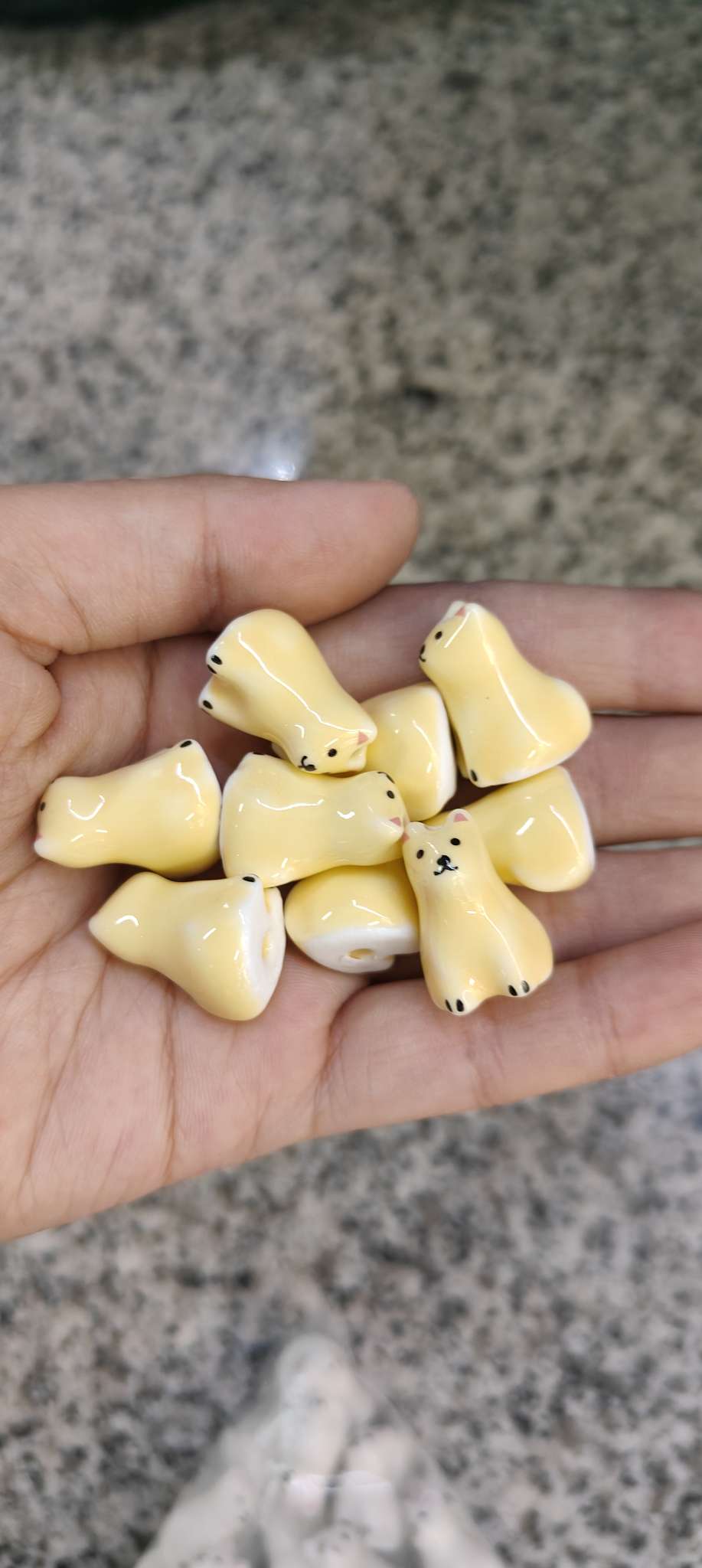 饰品配件散珠串珠陶瓷珠子手工DIY材料饰品配件装饰用料可爱卡通小狗 柴犬 小马
