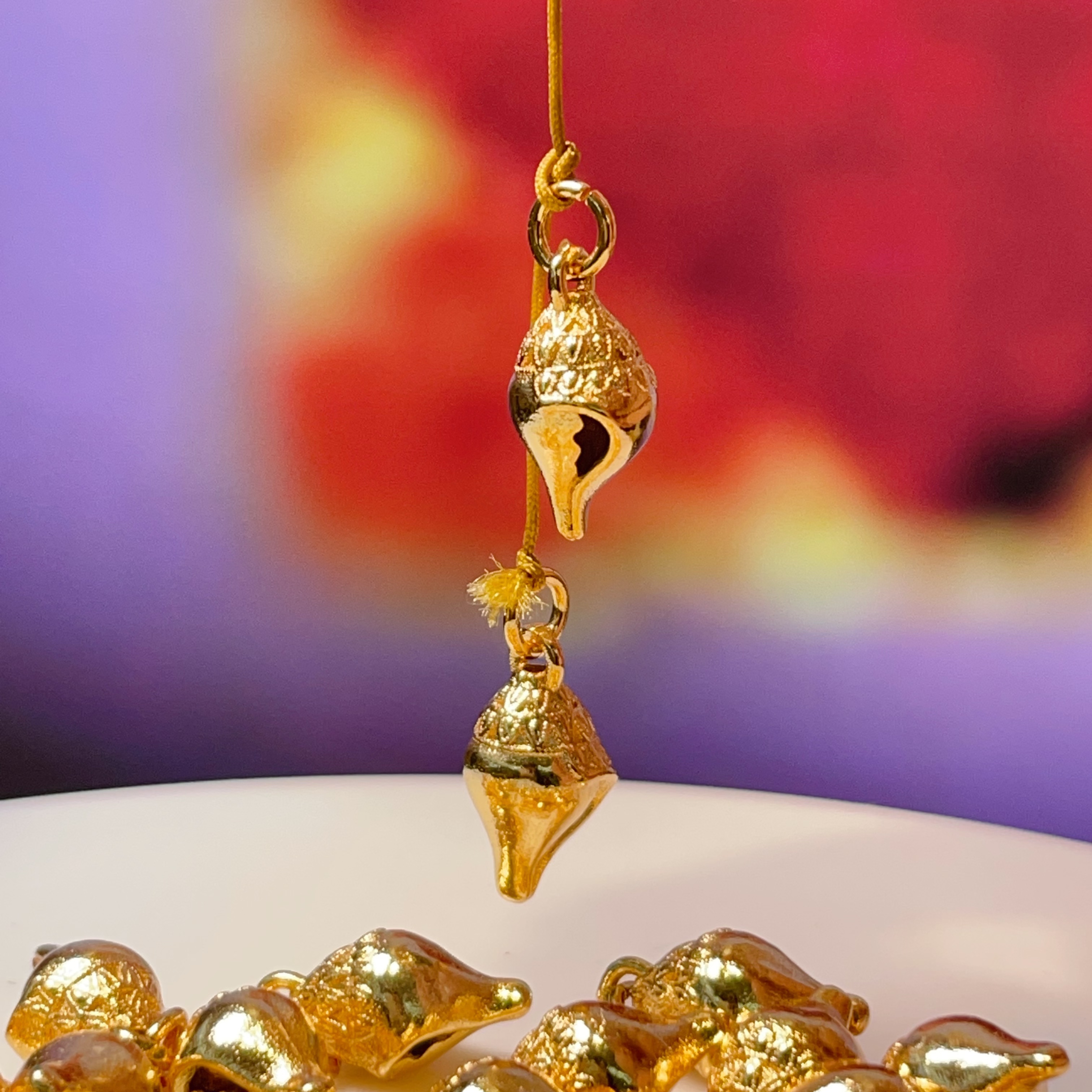 Conch Little Drip diy jewelry accessories, crystal accessories, ancient method sand gold accessories, copper-plated real gold, high color retention pic 1