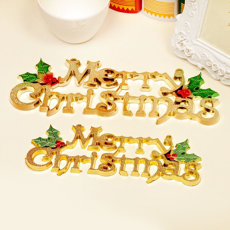 圣诞节日装饰用品圣诞树小挂件字母牌Merry Christmas