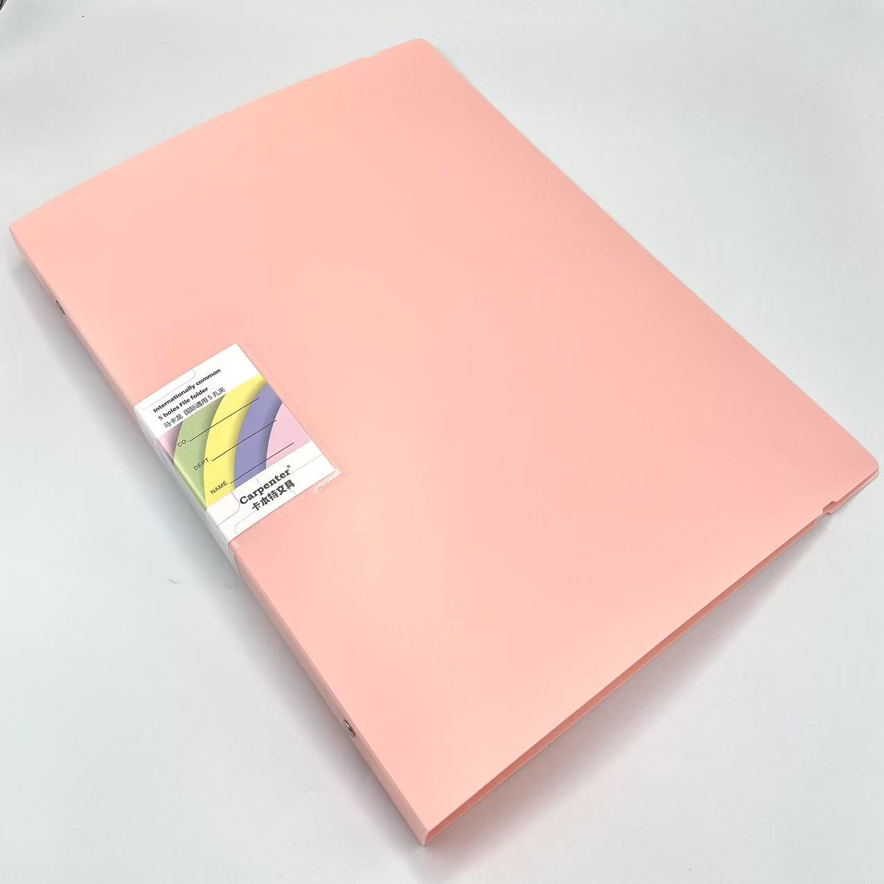 Macaron-colored folders, perforated folders, five-hole folders, loose-leaf folders, insert folders, file folders, data loose-leaf folders pic 1