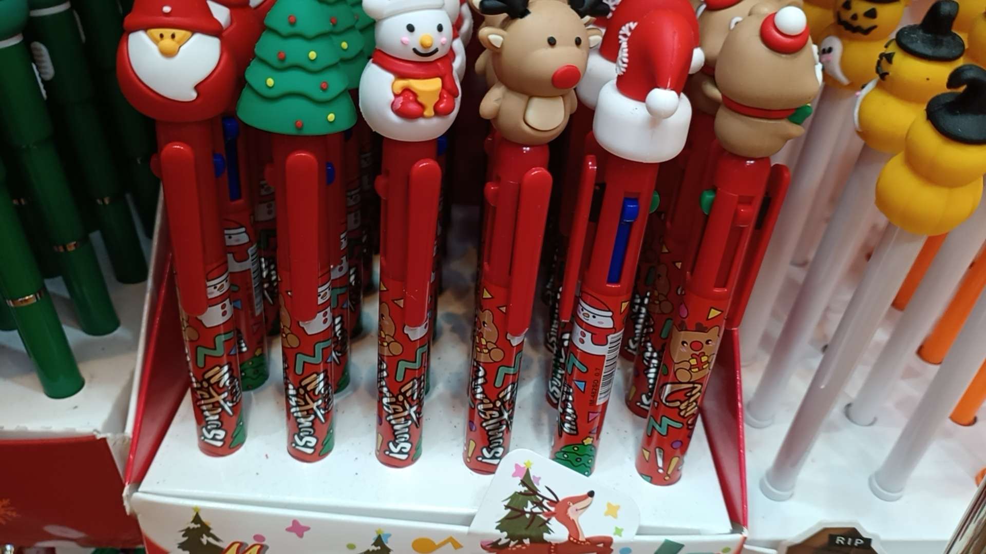 可爱圣诞中性笔碳素笔小学生礼物奖品圣诞节文具礼品水笔圣诞圣诞用品细节图