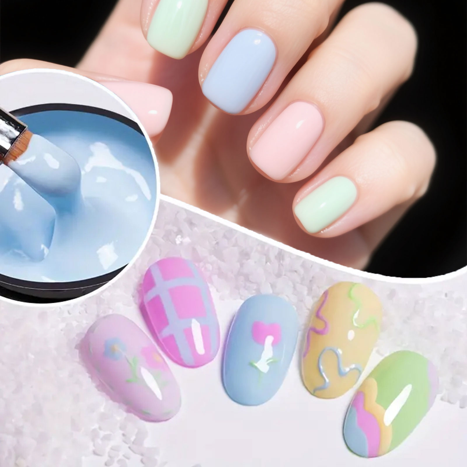 Cross-border nail color glue Macron color series nail oil glue Solid color nail salon special phototherapy glue direct sales from the source factory Item Picture