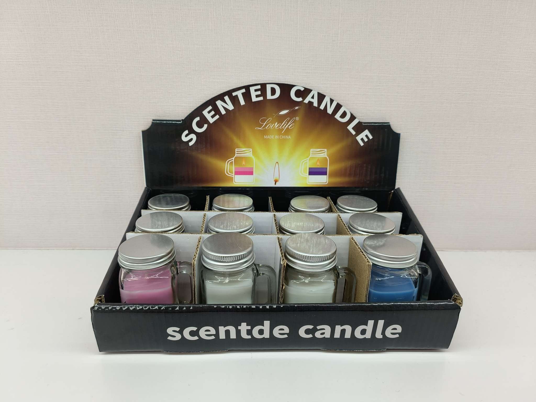 带盖小杯蜡烛 香氛类型 莫兰迪色系香薰蜡烛