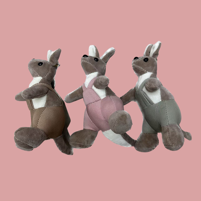 Juguetes de peluche canguro australia animales recuerdos wenchuang muñeca creativa dibujos animados colgante perimetro de peluche colgante llavero muppet colgante adorable decoración clip de regalo máquina de muñeca fábrica venta directa