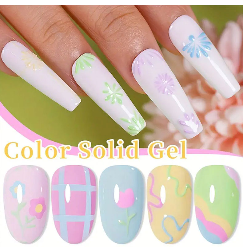 Cross-border nail color glue Macron color series nail oil glue Solid color nail salon special phototherapy glue direct sales from the source factory pic 5