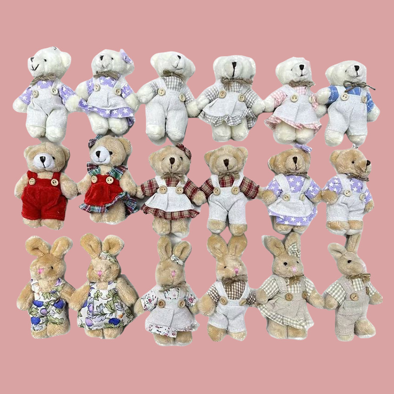 Plush toys, linen rabbits, bears, hemp ropes, scarves, Japanese souvenirs, cultural and creative dolls, cartoon accessories, pendants, plush figurines, keychains, cloth dolls, cute decorations, gifts, claw machines, factory direct sales