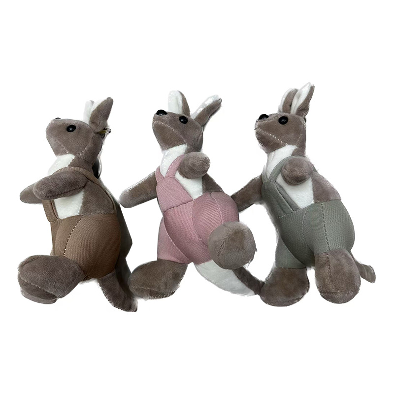 Juguetes de peluche canguro australia animales recuerdos wenchuang muñeca creativa dibujos animados colgante perimetro de peluche colgante llavero muppet colgante adorable decoración clip de regalo máquina de muñeca fábrica venta directa Item Picture