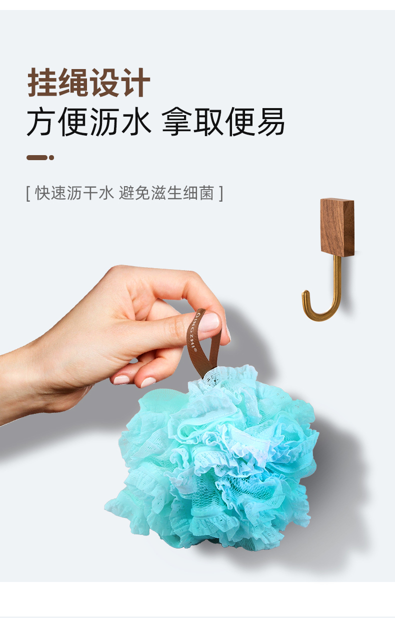 【 Qingzhi 】 80g dual-color solid bath flower foaming skin cleansing new bath ball, Super large bath flower foaming ball 315 pic 7