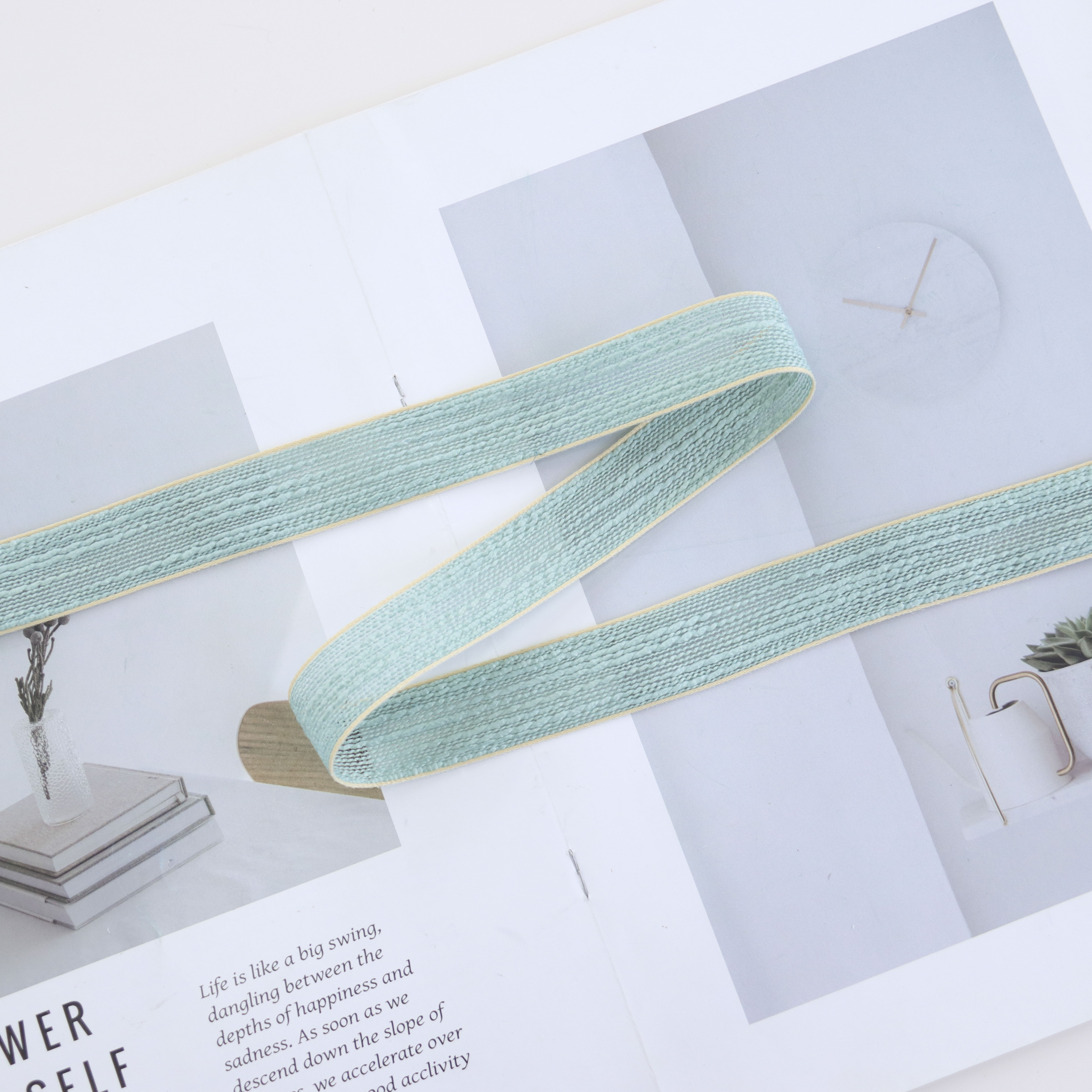 韩版色边麻带彩带蝴蝶结发饰DIY材料花束包装服饰辅料织带详情6