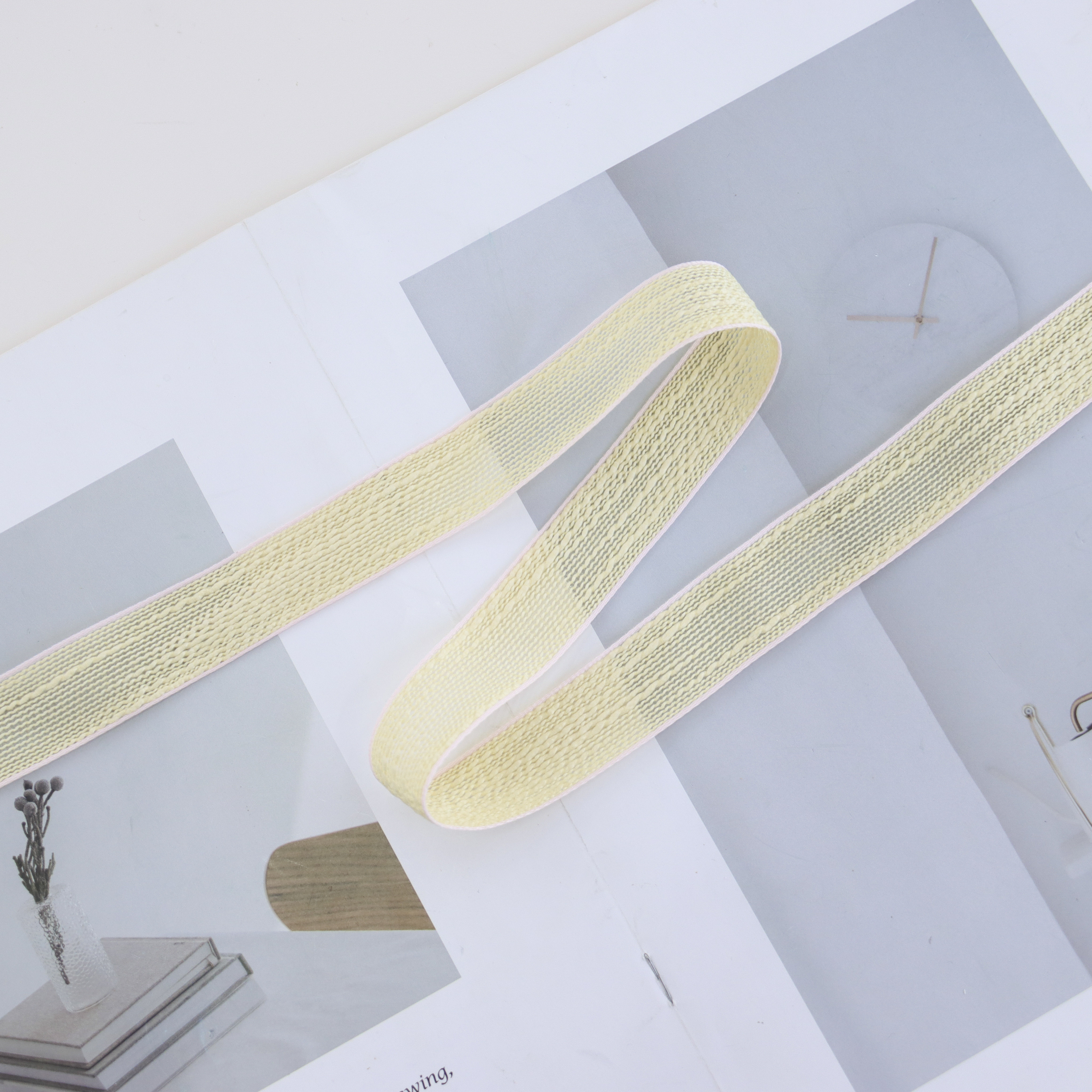 韩版色边麻带彩带蝴蝶结发饰DIY材料花束包装服饰辅料织带详情5