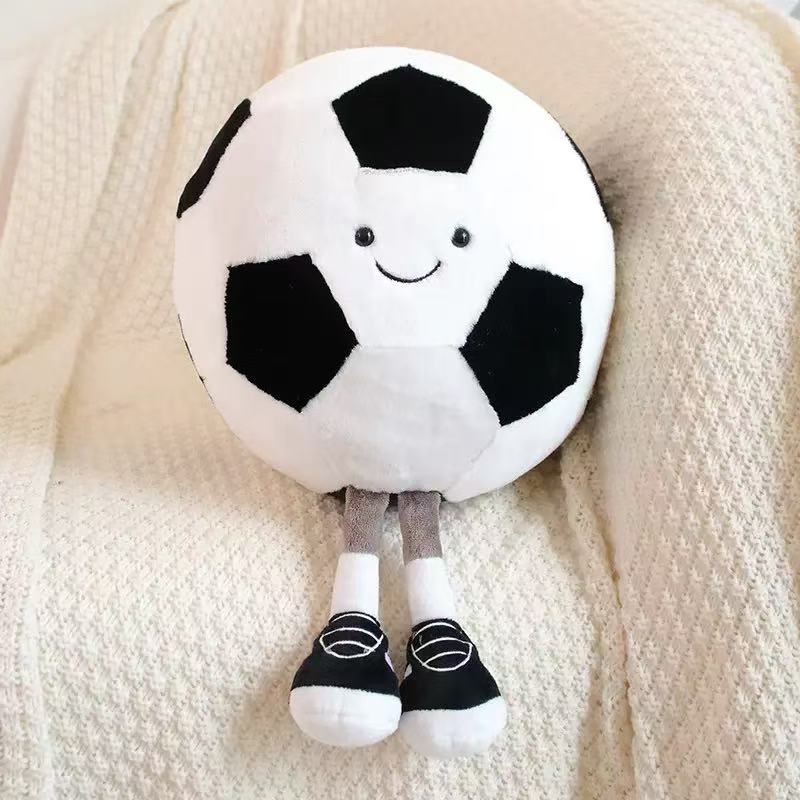 Cross-border fun basketball, football, billiards, volleyball, rugby, plush toys, children's dolls, boys' gift dolls Specification image