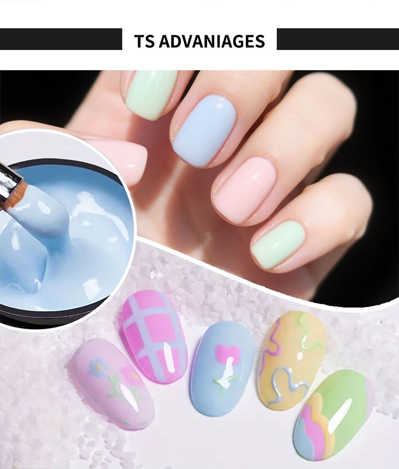 Cross-border nail color glue Macron color series nail oil glue Solid color nail salon special phototherapy glue direct sales from the source factory pic 6