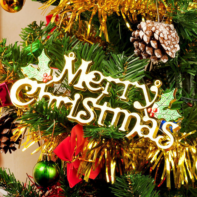 圣诞节日装饰用品圣诞树小挂件字母牌Merry Christmas产品图