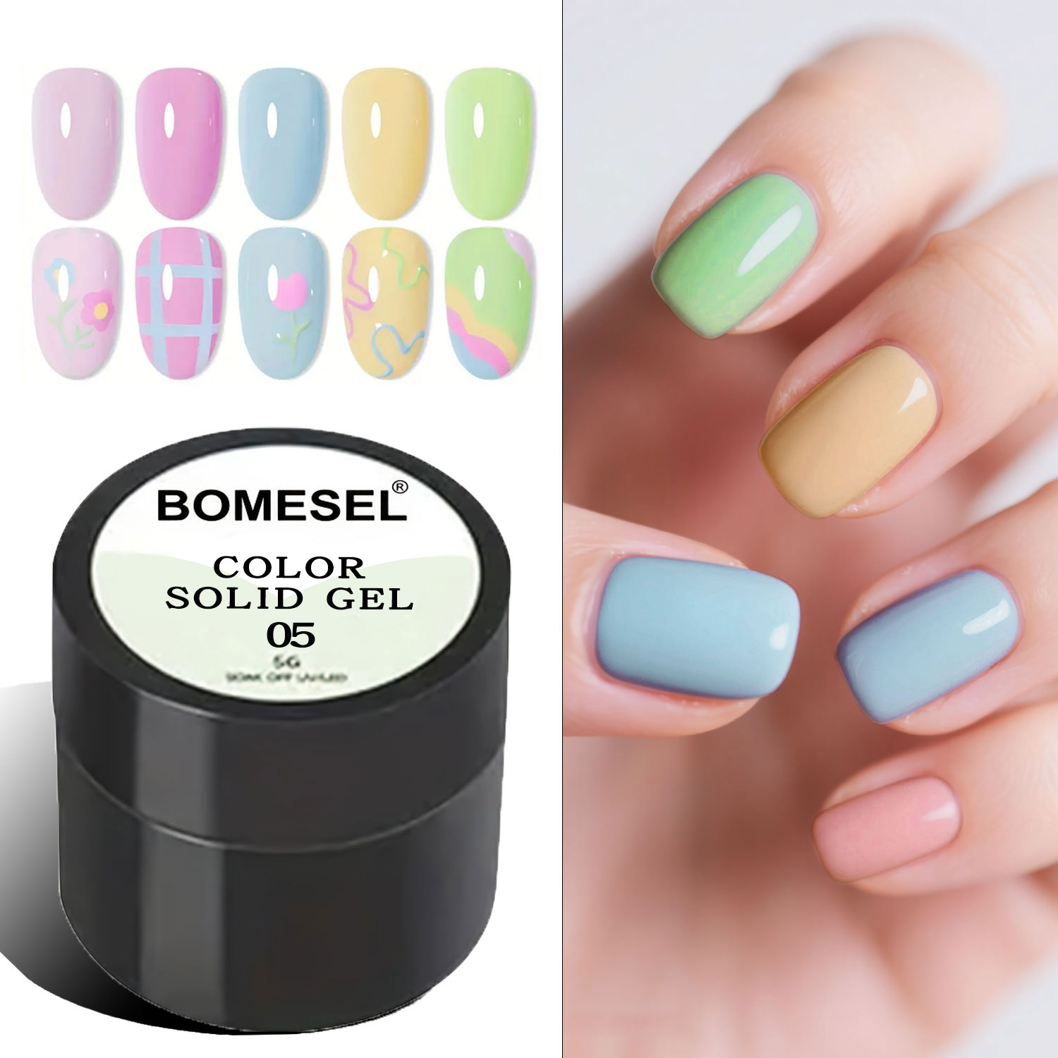 Cross-border nail color glue Macron color series nail oil glue Solid color nail salon special phototherapy glue direct sales from the source factory Application Scenario