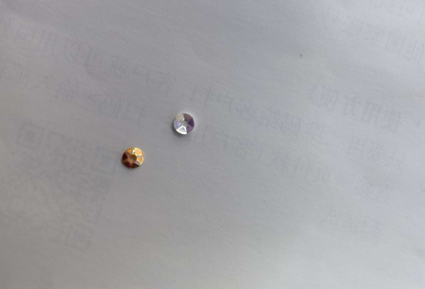 4mm golden pink, red and blue multi-color pointed corner sequins, suitable for stud earrings, bracelets, clothing, toys and other sequin accessories, Jincan 158 detail image 2