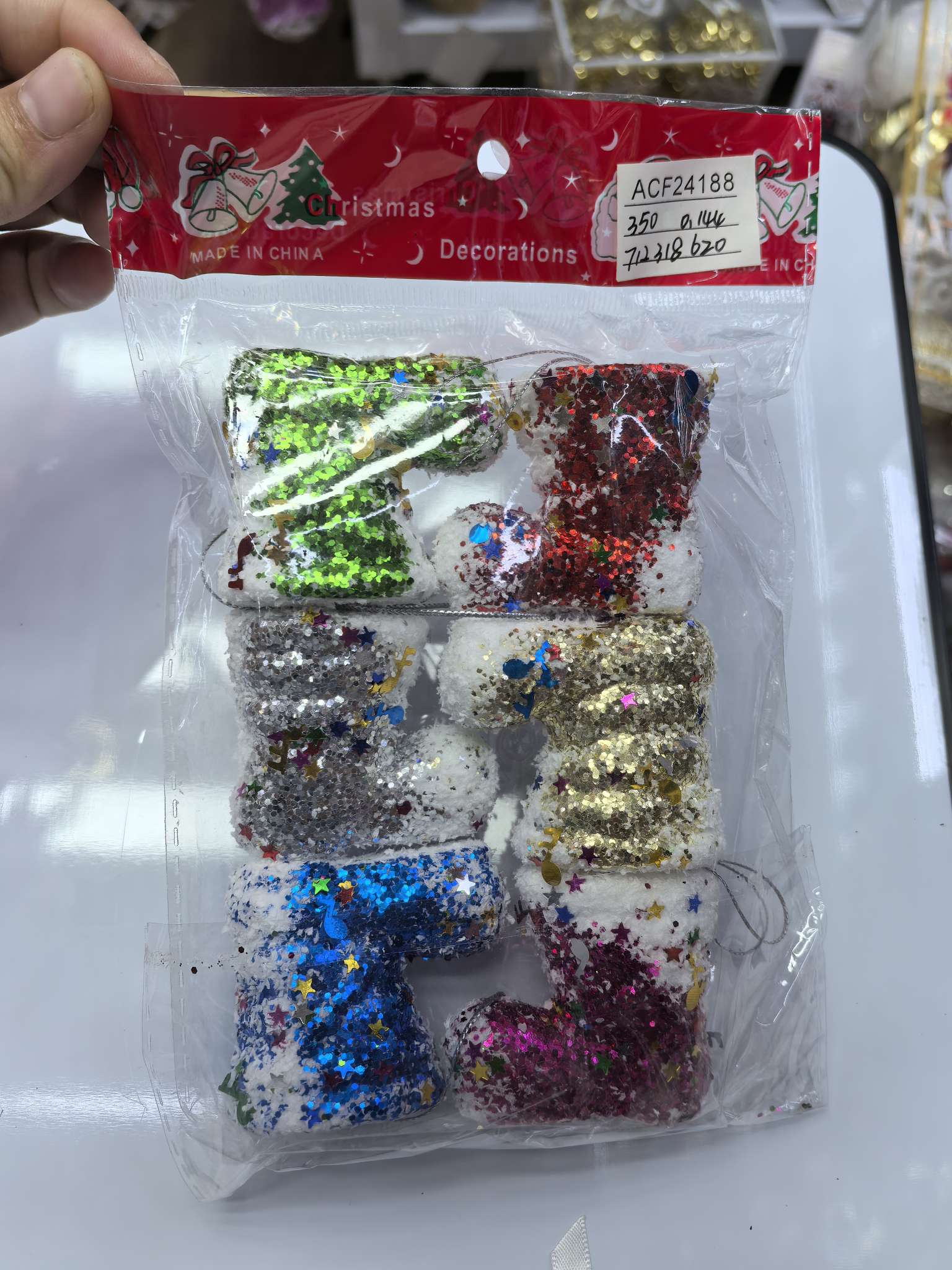 办公圣诞文化装饰用品圣诞树圣诞球