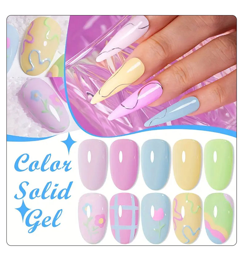 Cross-border nail color glue Macron color series nail oil glue Solid color nail salon special phototherapy glue direct sales from the source factory pic 8