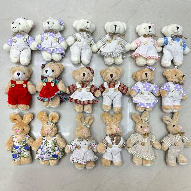 Plush toys, linen rabbits, bears, hemp ropes, scarves, Japanese souvenirs, cultural and creative dolls, cartoon accessories, pendants, plush figurines, keychains, cloth dolls, cute decorations, gifts, claw machines, factory direct sales details Picture