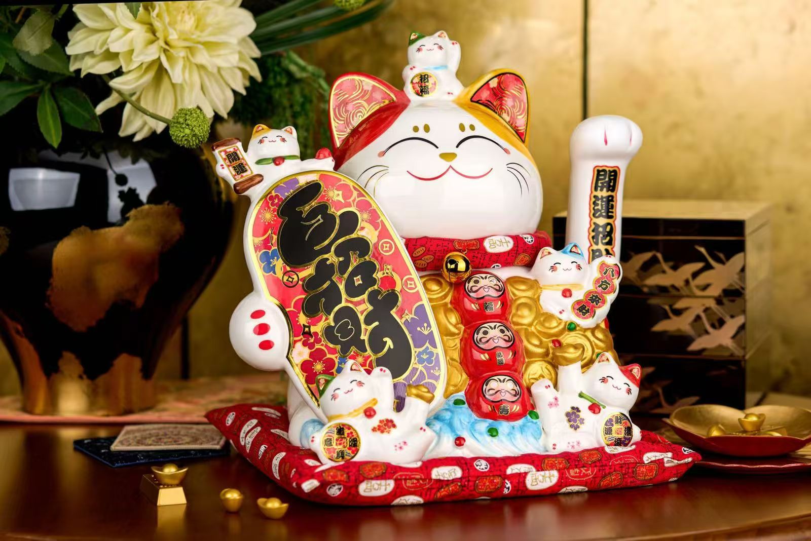 工艺品礼品创意摆件家居装饰工艺摆设招财猫节日礼物赠品
