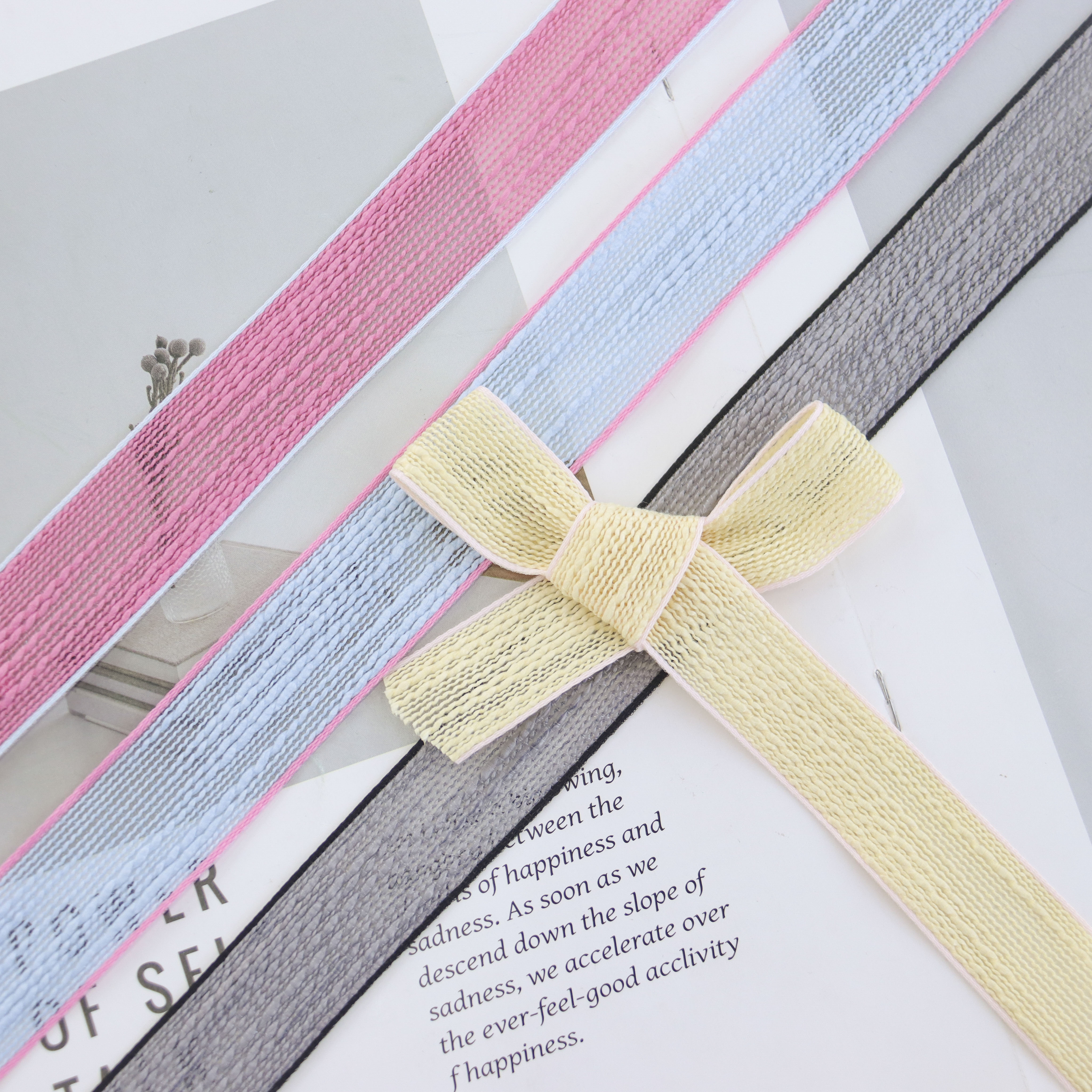 织带/缎带/提花织带/人字织带/织带人字带白底实物图