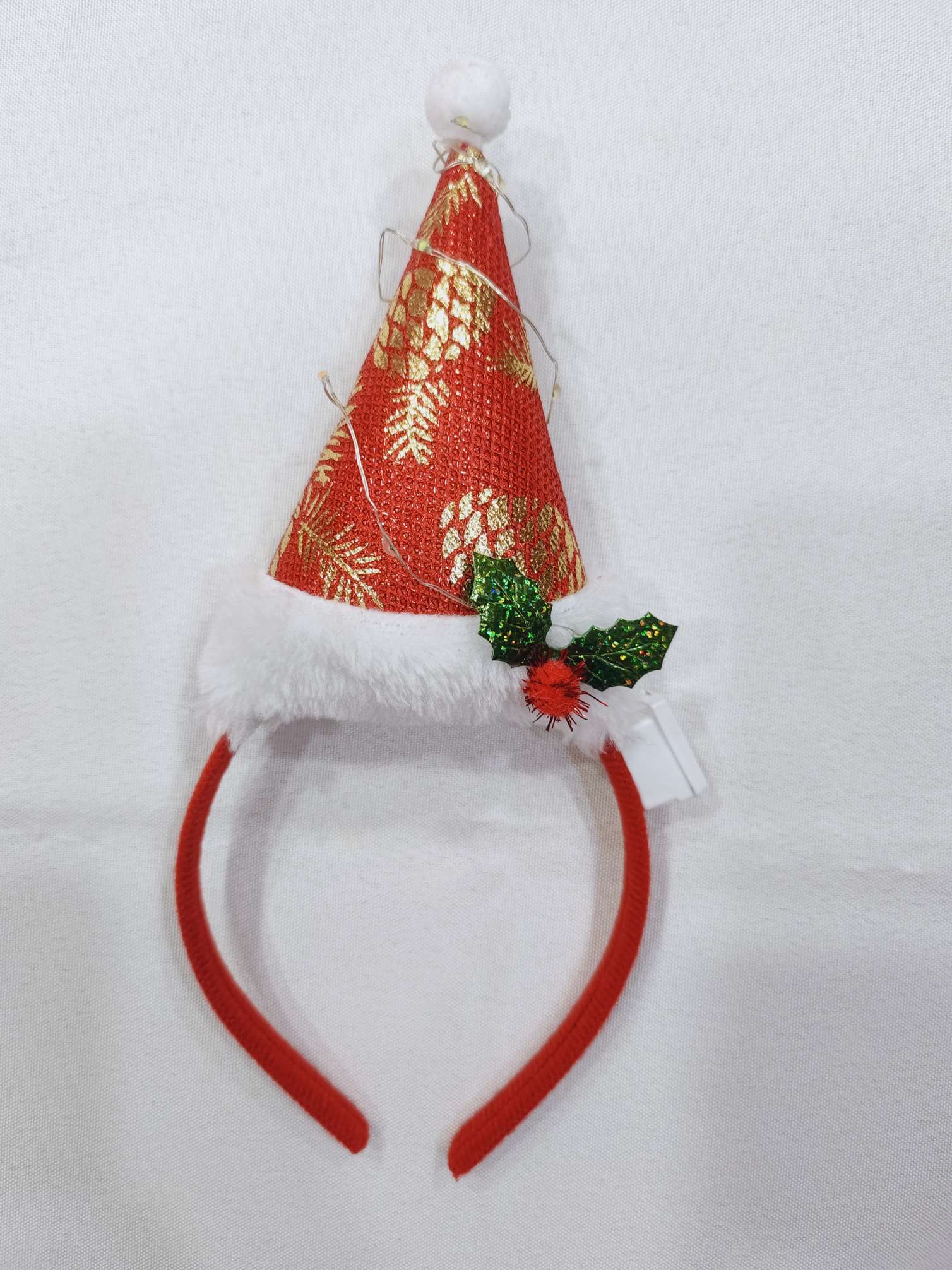 圣诞用品圣诞帽头扣装饰圣诞节日装饰品充棉圣诞帽