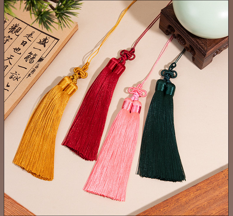双耳结流苏穗子 中国结吊穗 服装辅料文玩玉石流苏挂件灯笼配饰详情7