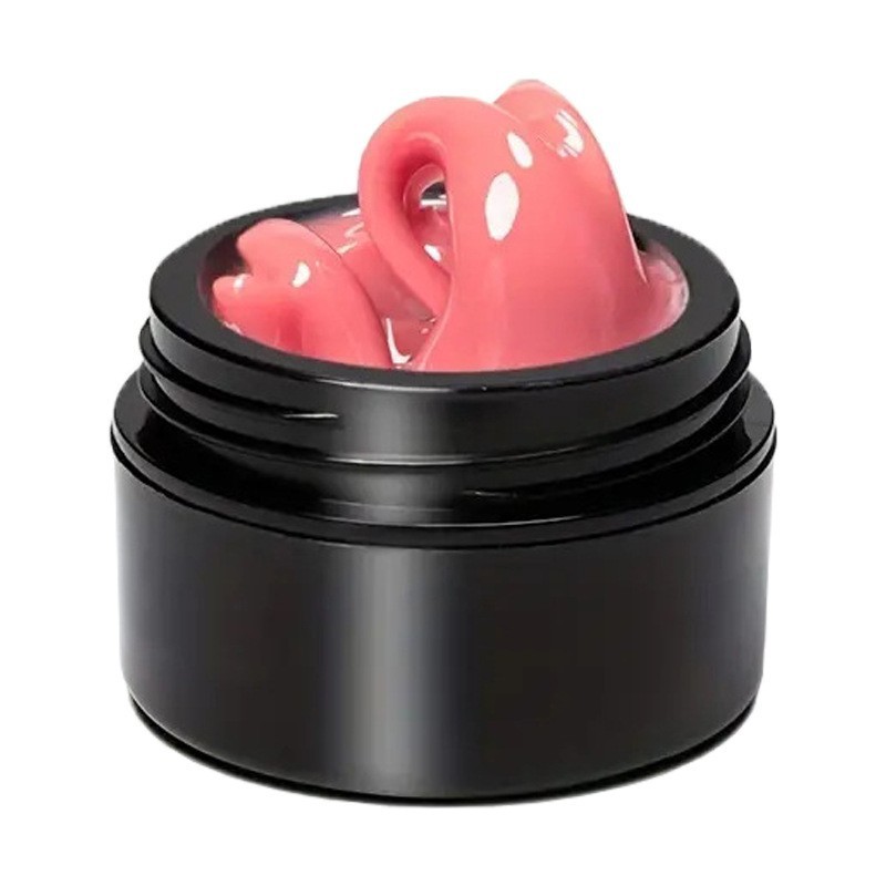 跨境爆款固态不粘手捏捏胶美甲雕花捏塑形光疗延长胶软糖胶甲油胶白底实物图