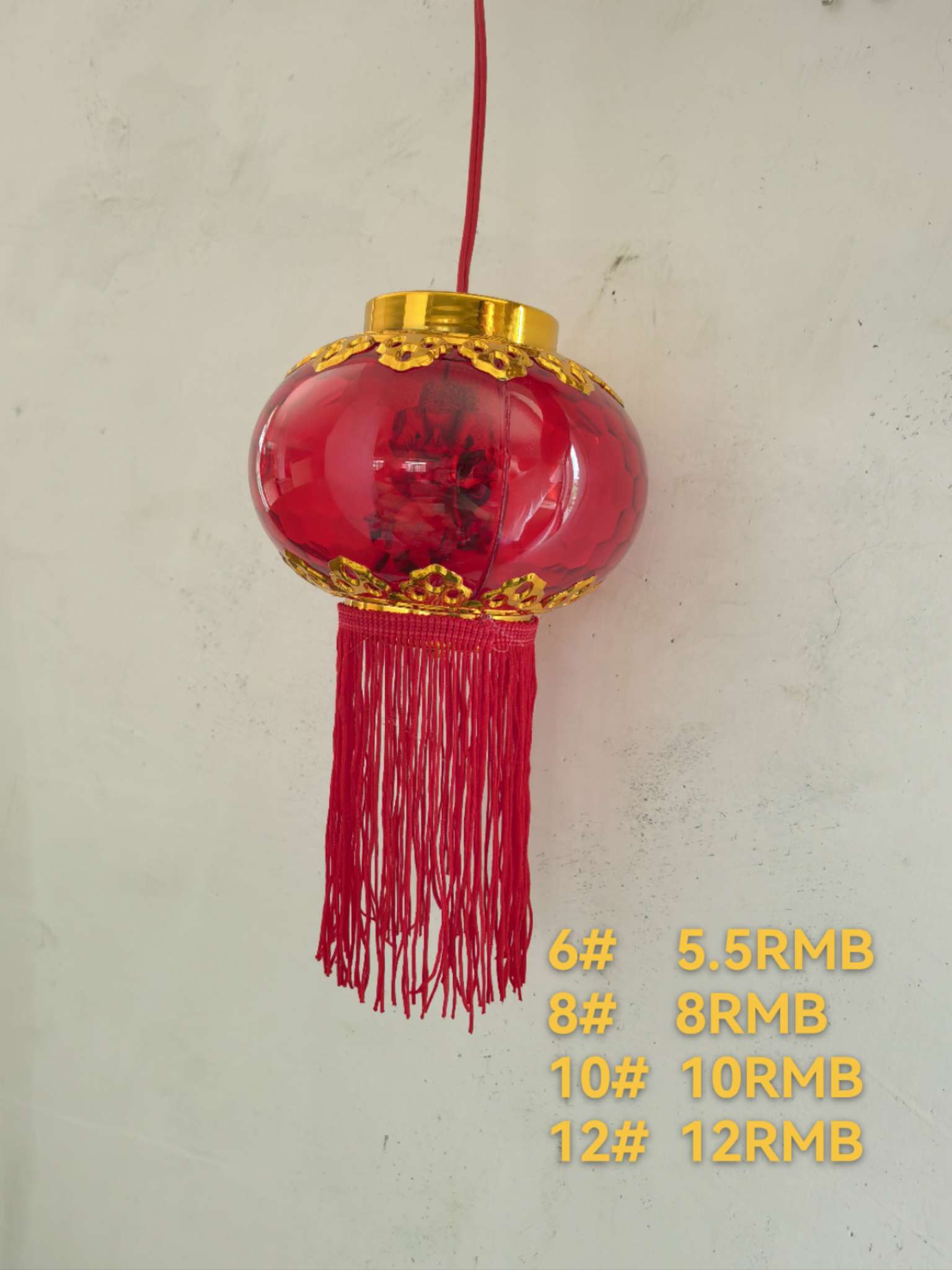 New plastic lantern LED festive and festive decoration for the New Year, New Year decoration products in Yiwu Specification image