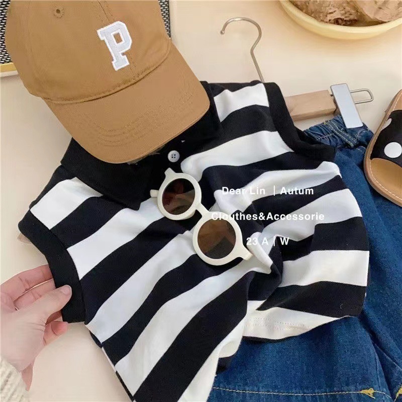 Korean children's clothing for boys and girls in summer 2024 new style, cool and stylish baby sleeveless vest, cool and trendy casual two-piece set Specification drawing