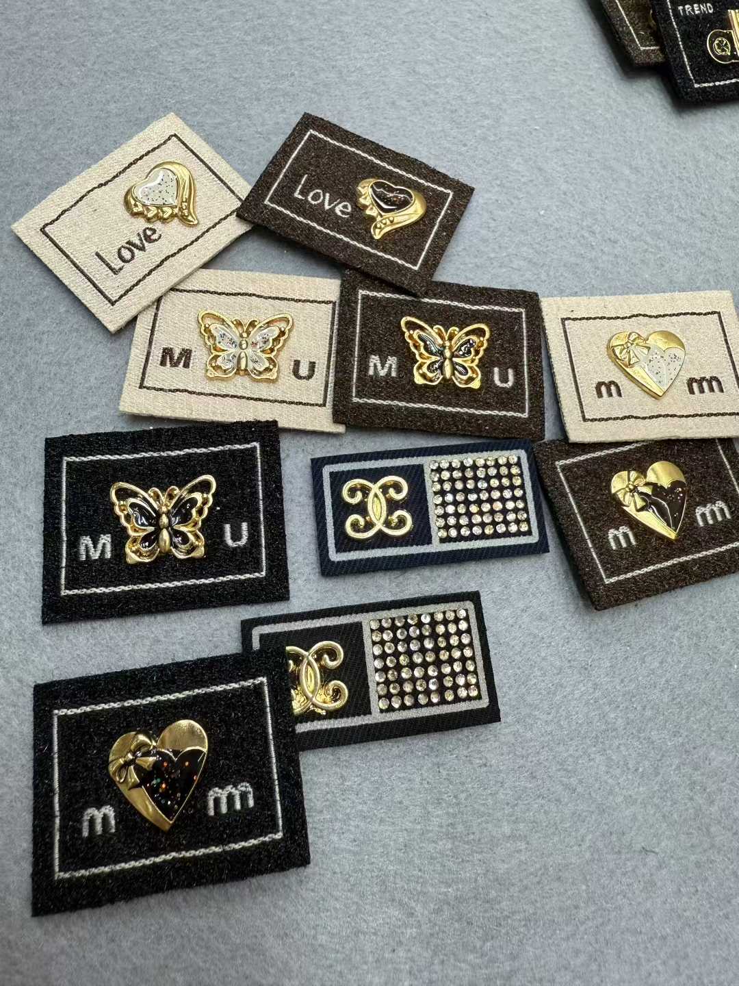 辅料布贴皮标软皮配饰补丁鞋包服装辅料商标创意DIY图案