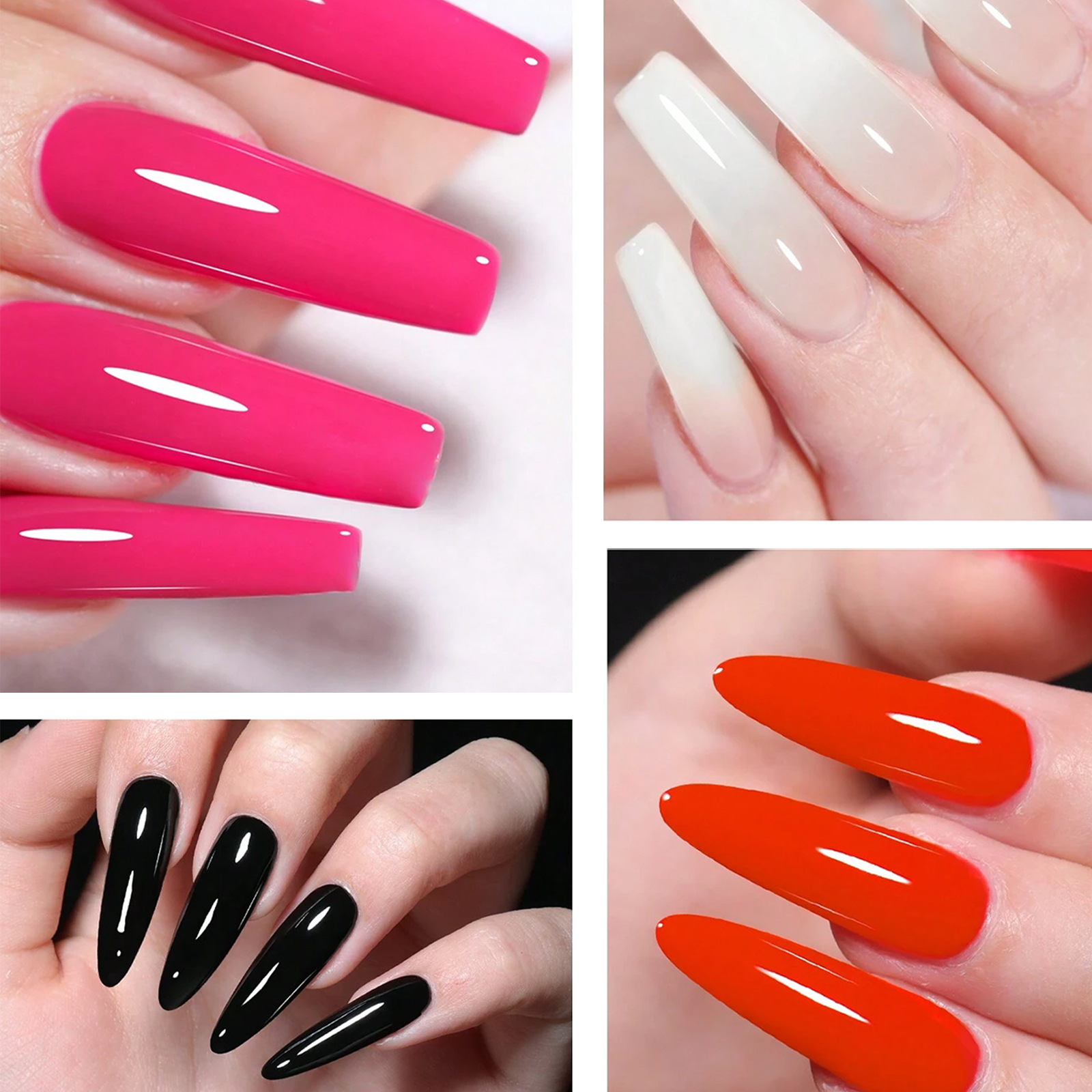 Wholesale of cross-border nail polish gel, new ice-clear whitening multi-color phototherapy nail polish with sequins, popular and special for opening stores details Picture