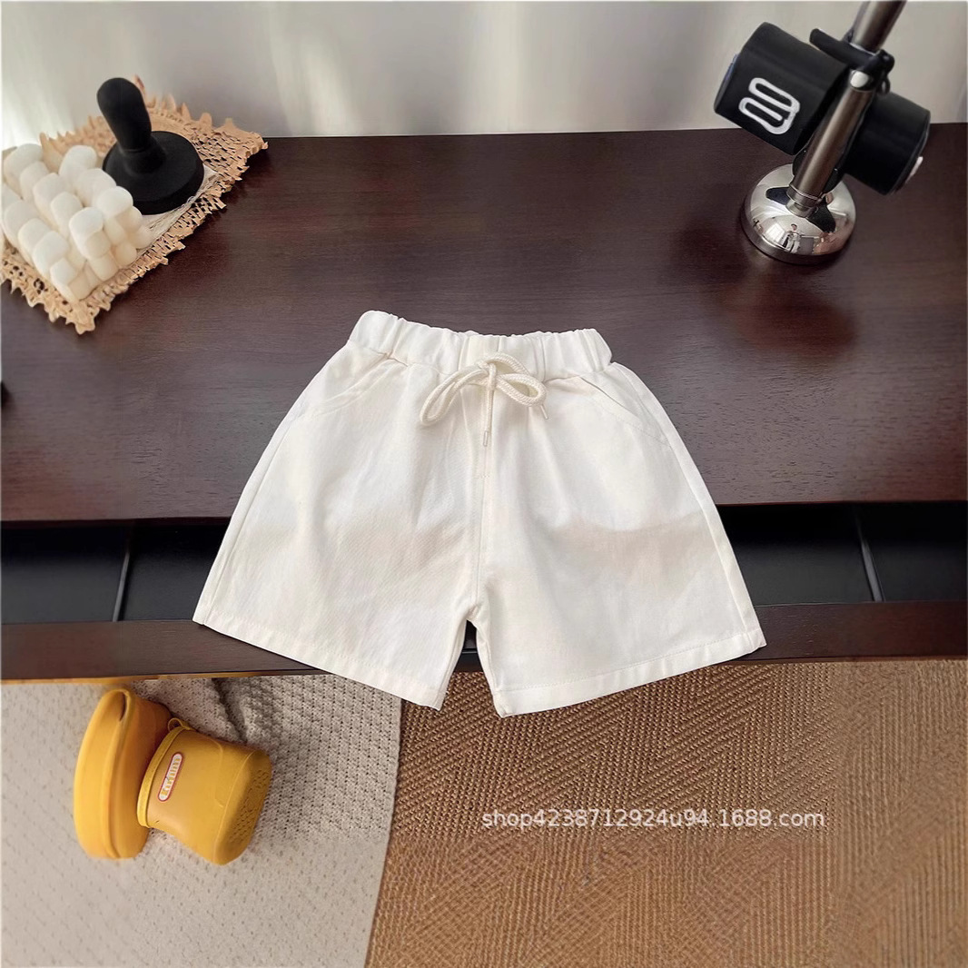 Korean children's summer new embroidered polo shirts for boys and girls, baby short sleeves and shorts, stylish two-piece set, trendy Application Scenario
