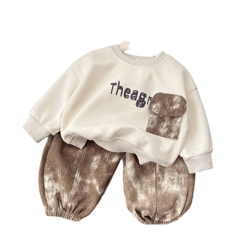 Boys' Autumn Set 2025 New Style Cool Little Kids hoodie Children loose baby autumn clothes Fashion trend Item Picture