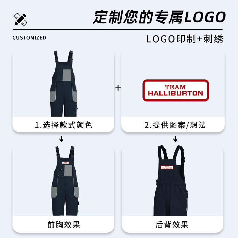 Cross-border overalls, three-dimensional large-pocket work clothes, custom multi-color multi-pocket work pants, factory uniforms, labor protection clothing Application Scenario