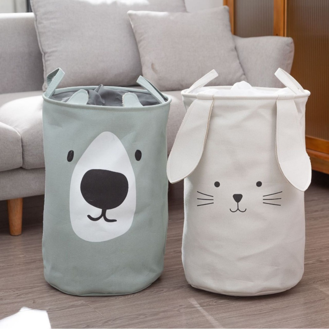 ins风可爱收纳桶，卡通玩具收纳筐收纳篮1