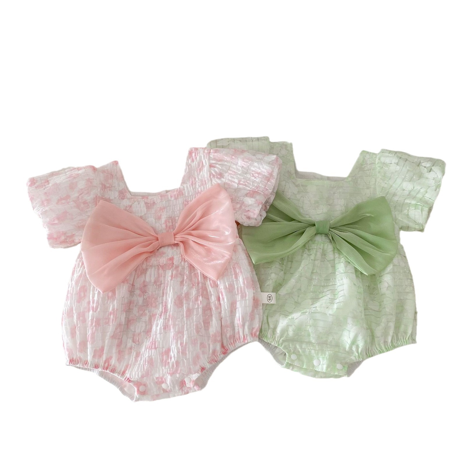 Baby bow dress for summer girls aged 0-2 years old, super cute tummy dress, one-year-old dress, baby dress AL587 Item Picture