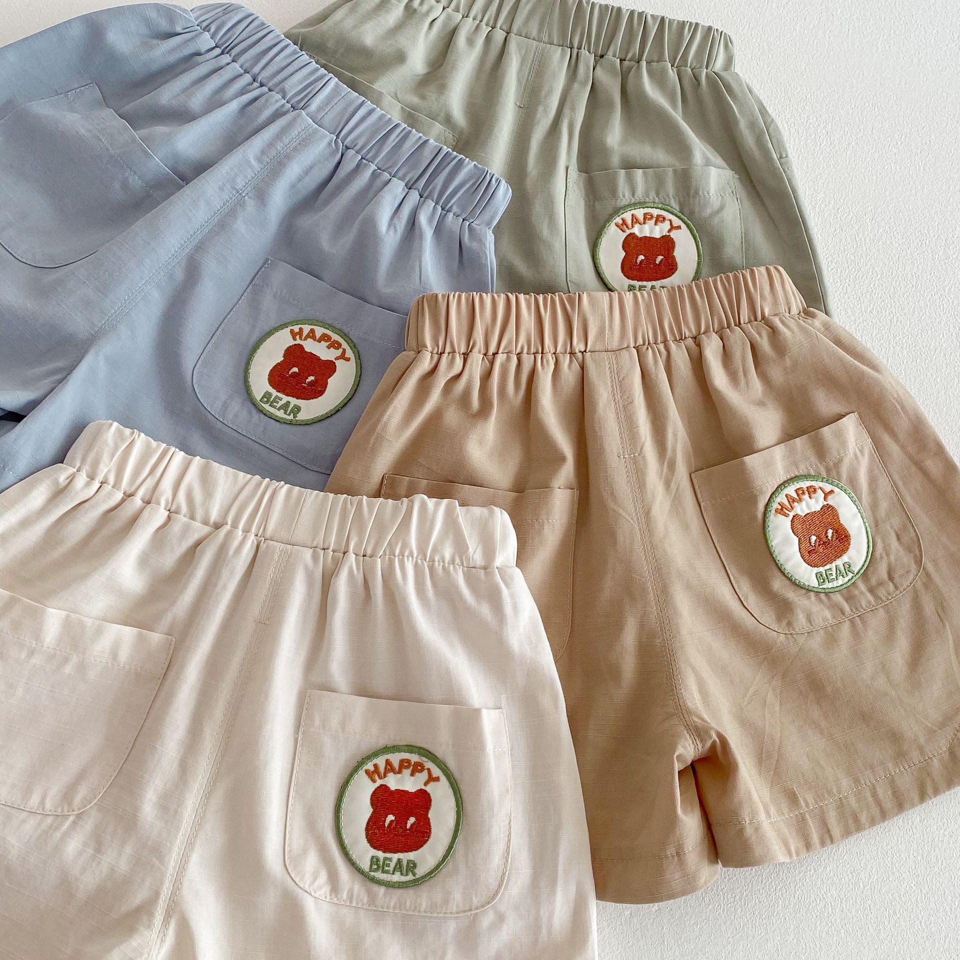Korean girls' shorts 2025 New Summer Girls' stylish embroidered mushroom jeans Z25-238XK Specification drawing