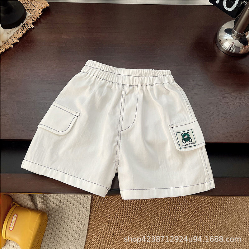 A trendy short-sleeved set for boys and girls in the summer of 2025, a printed letter color-blocked POLO shirt, and a pullover for children Application Scenario