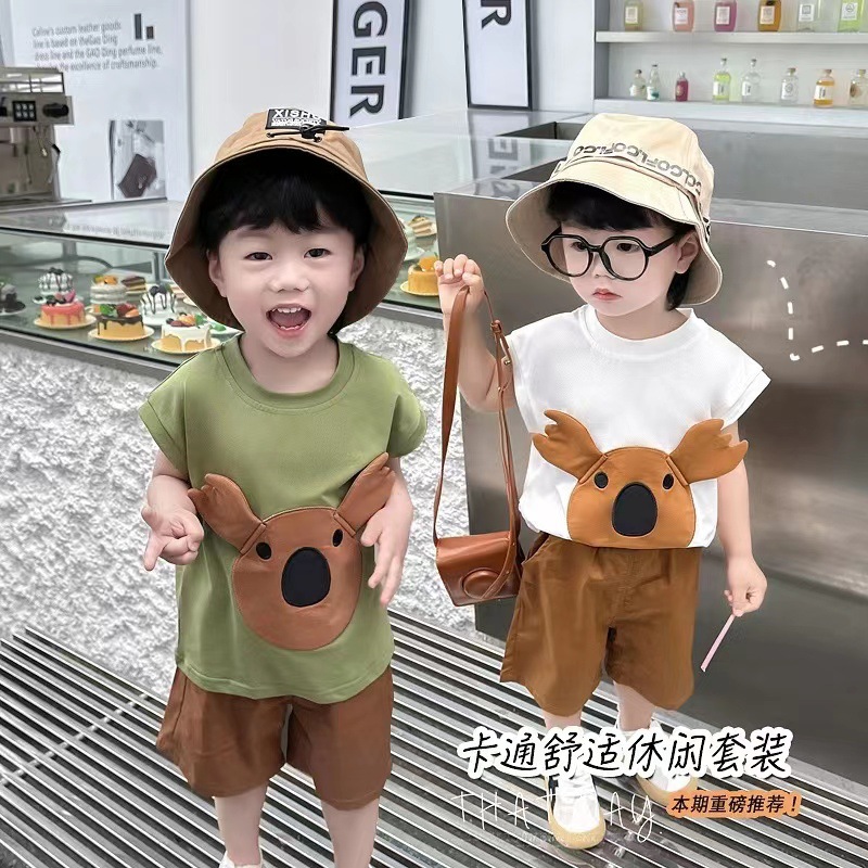 Baby vest set Summer thin sleeveless summer boys' vest summer dress 2 2 3 3 1.5-year-old boys' clothes Specification drawing