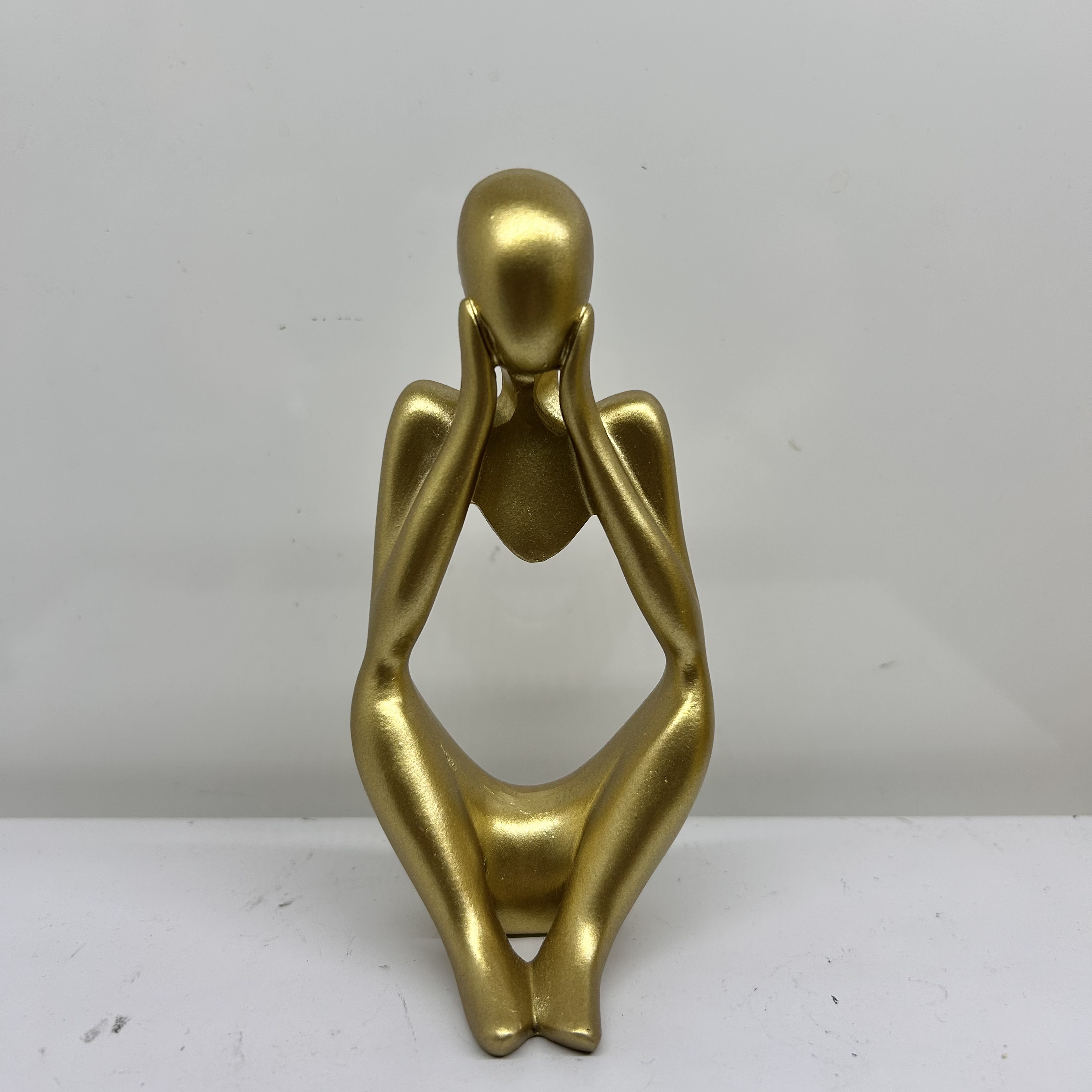 创意现代轻奢摆件北欧金色抽象人物家居装饰品摆设