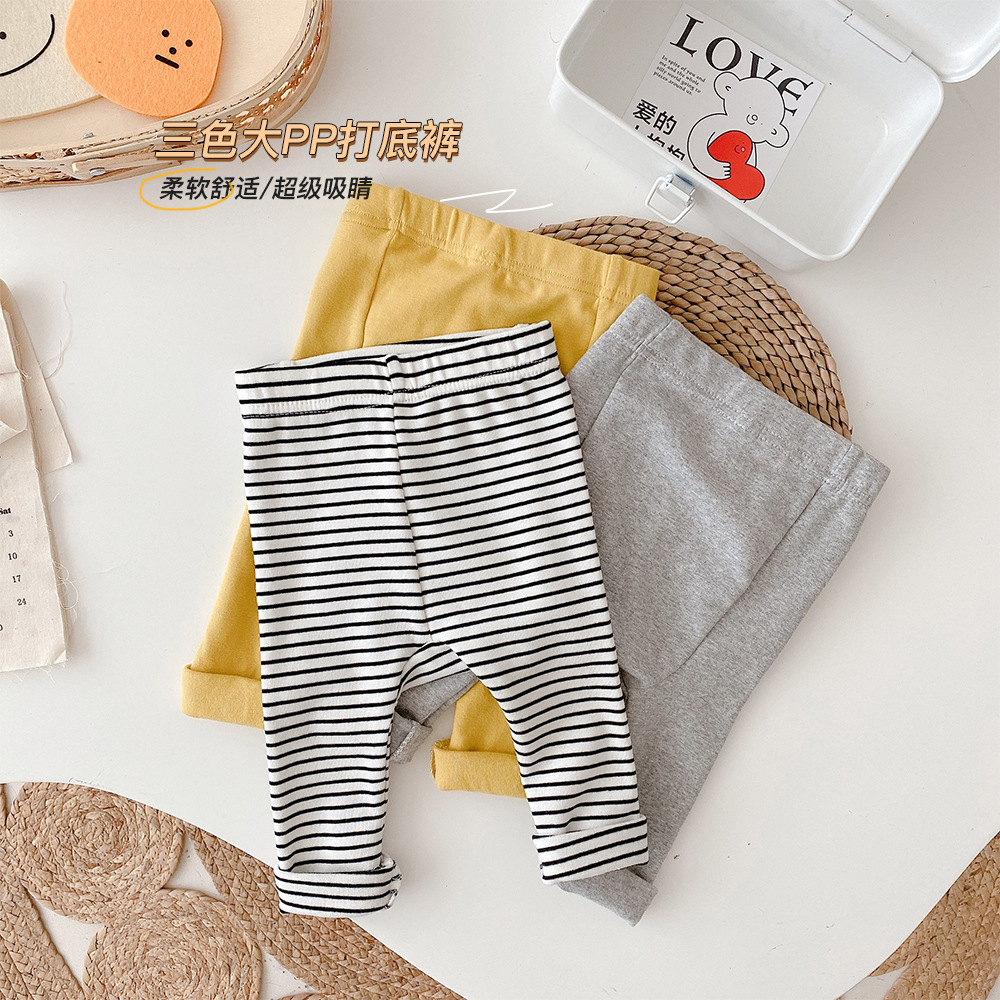Customized link: 0-2 years old spring clothing for boys and girls, Korean black and white striped pants, children's outings MK083 full figure