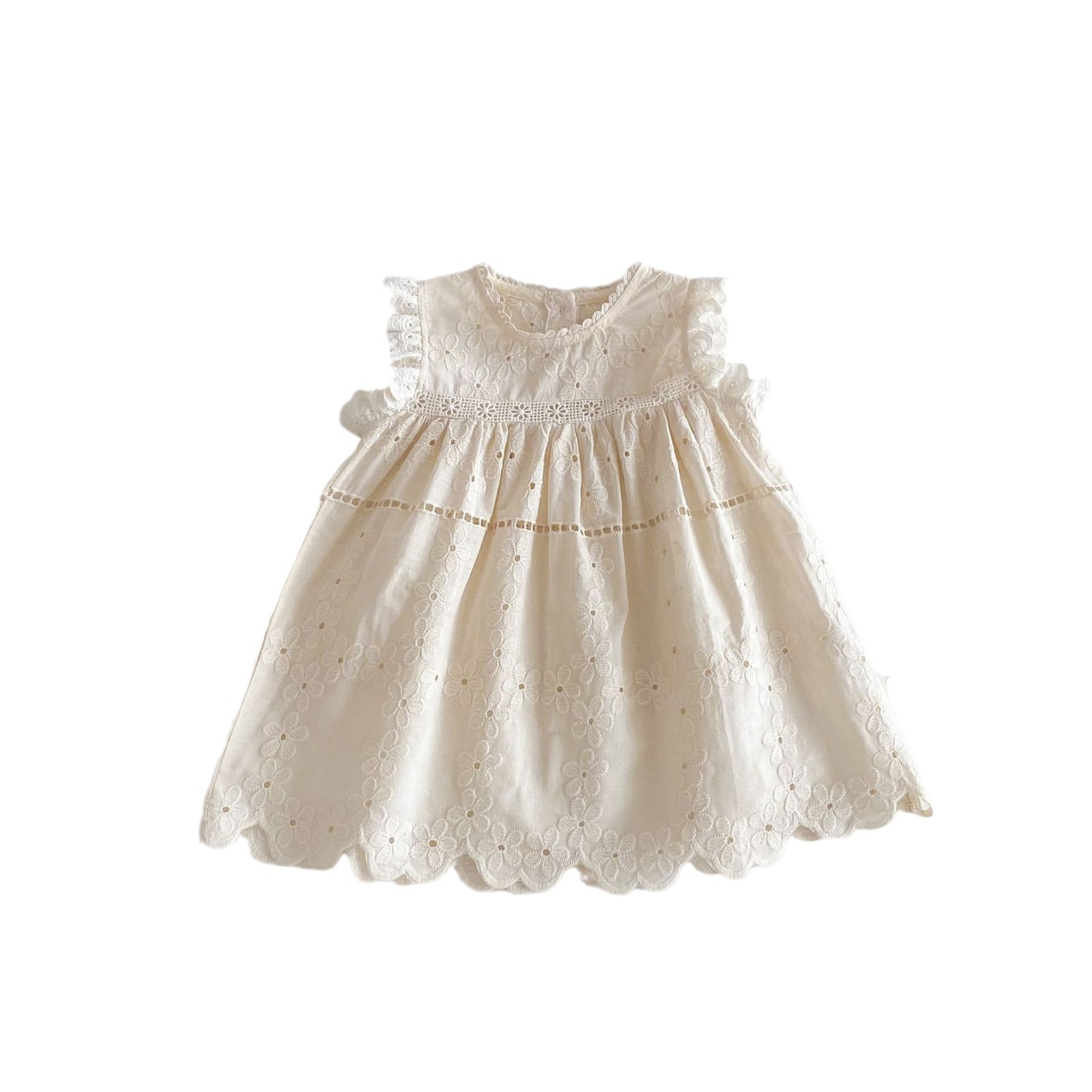 Sleeveless baby clothes for babies aged 0-2 in summer, super cute baby clothes for girls in Zhili, Huzhou, thin AL548 Item Picture