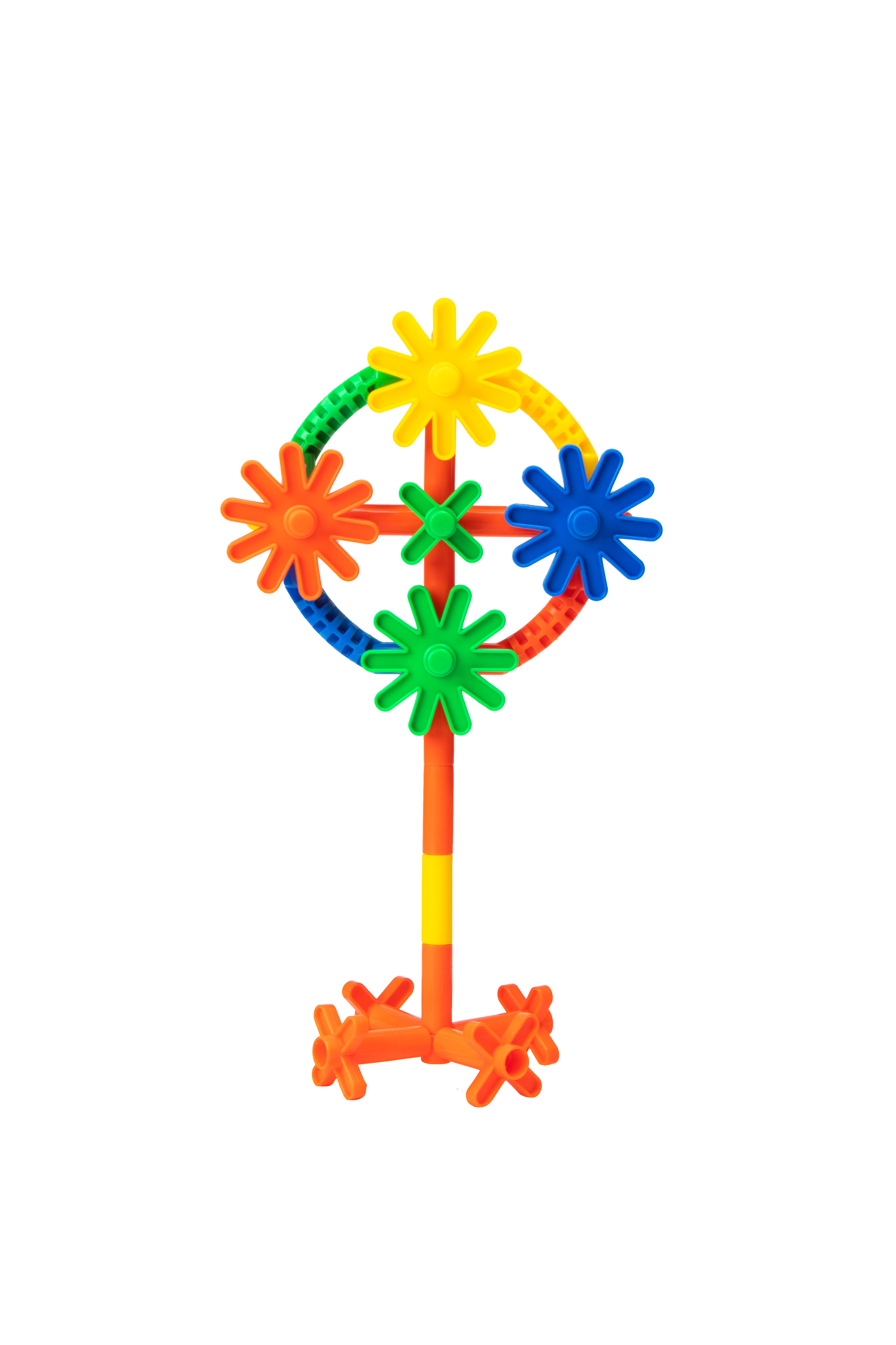 Wholesale tubular educational building blocks, children's kindergarten building blocks, interlocking building blocks, tabletop educational night market toys, large and small building blocks Item Picture