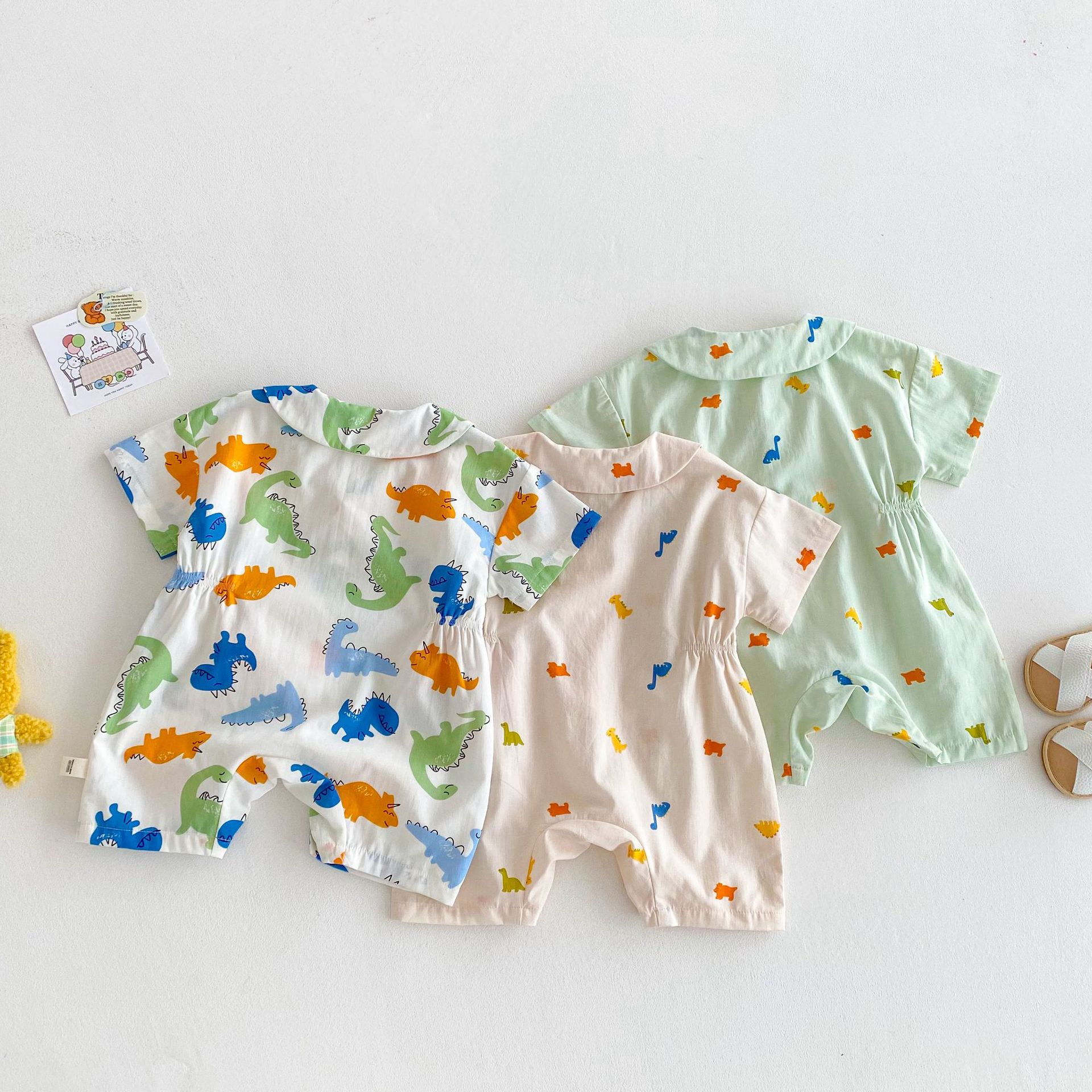 Baby beach-style Ha Yi 2025 New Summer full-length cartoon one-piece dress for babies, trendy clothes for newborns going out Application Scenario