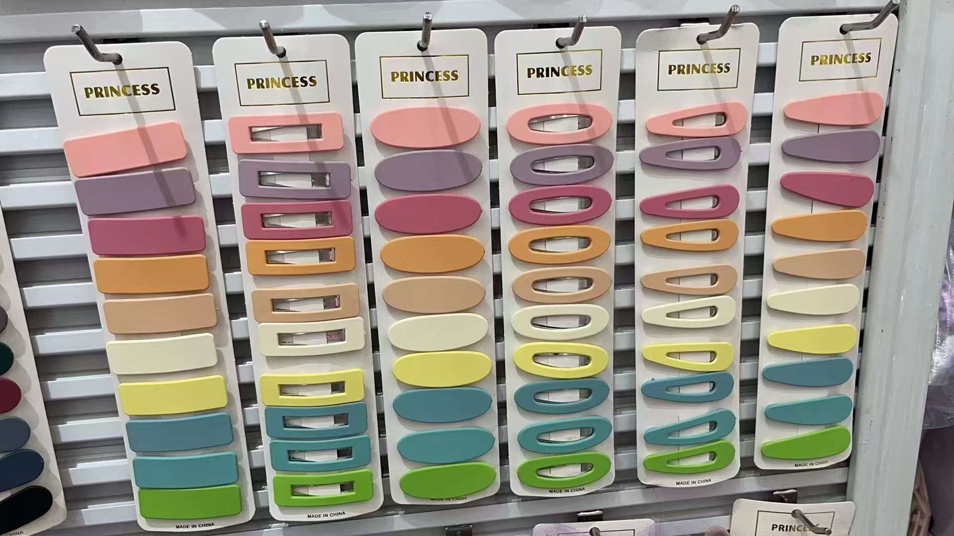 韩国彩色发夹后脑勺磨砂一字发夹少女刘海碎发夹侧边夹发卡子饰品儿童发夹滴油发夹