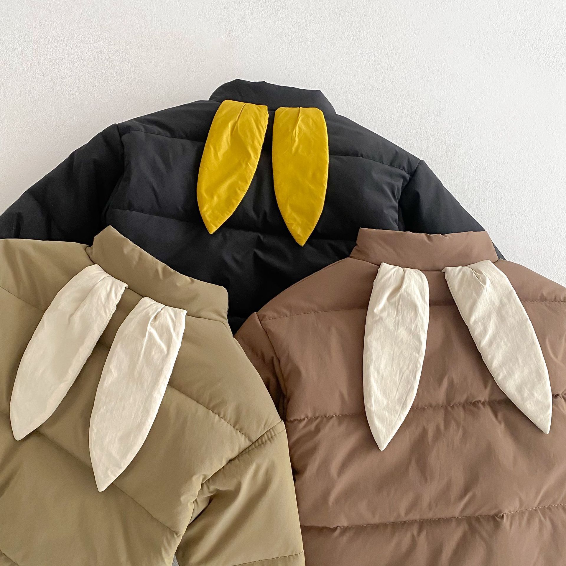 Children's solid-color cotton-padded clothes for 0-5 years old in winter, Class a Korean version, stylish thickened cotton-padded clothes for boys, trendy baby coat AY676 Specification drawing