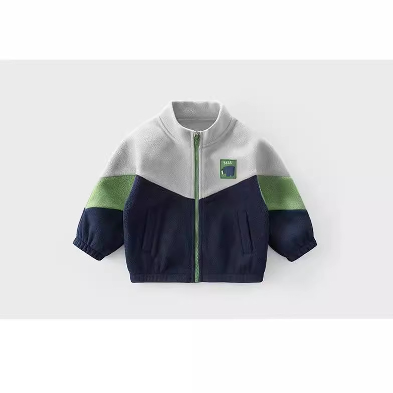 Boys' fleece jacket for autumn and winter 2023 new style, stylish thickened loose top for girls, Korean style autumn and winter trend details Picture