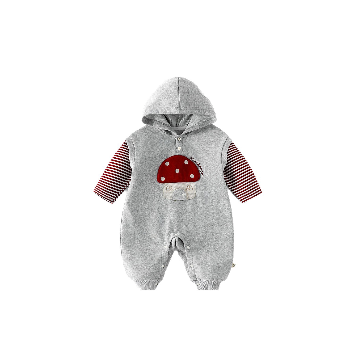 Baby patch one-piece suit 2025 new autumn newborn clothes for boys, cool fake two-piece striped crawling suit Item Picture