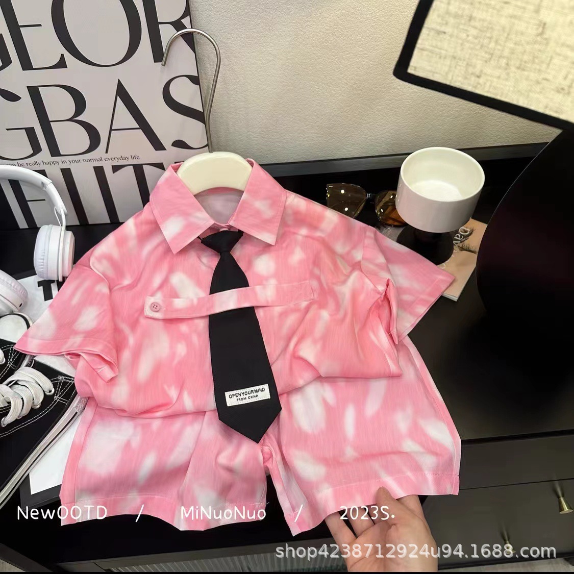 Summer Little Kids 2025 New Children's summer outfit for 12-year-old boys, stylish, cool and trendy Specification drawing