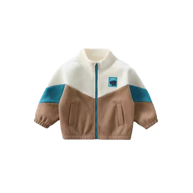 Boys' fleece jacket for autumn and winter 2023 new style, stylish thickened loose top for girls, Korean style autumn and winter trend Item Picture